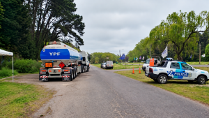 Simulacro de accidente sobre la Ruta 226